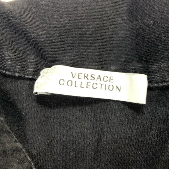 Versace Collection W Small Size Black Polo Shirt - Picture 4 of 7